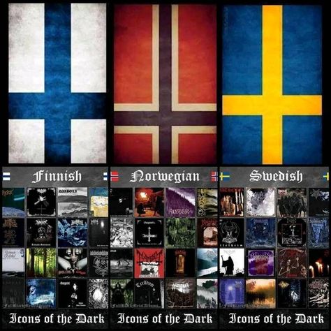 Best scene? 🇳🇴🇫🇮🇸🇪 #swedishblackmetal #finnishblackmetal #norwegianblackmetal #blackmetal Extreme Metal, Music Recommendations, Gothic Metal, Gothic Rock, Metal Girl, Thrash Metal, Black Sabbath, Post Punk, Metal Music