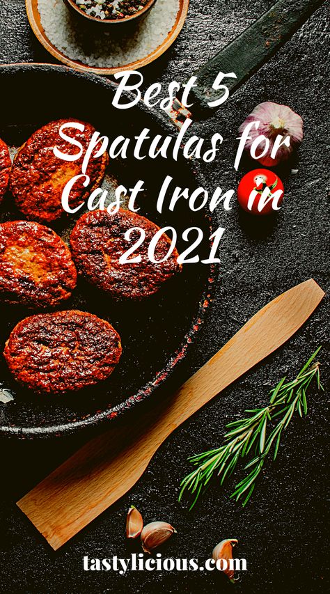 Best Spatula For Cast Iron Reviews In 2021 | What is the best spatula to use on cast iron skillets | spatulas for cast iron | what spatula to use on cast iron | what kind of spatula to use on cast iron Cast Iron Spatula, Best Cooking Utensils, Cast Iron Skillets, Iron Recipes, Chef Craft, Cast Iron Recipes, Wooden Spatula, Iron Cookware, Mold Growth