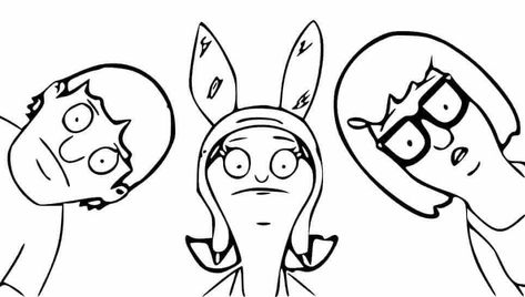 Character Outline, Whiteboard Art, Disney Drawings Sketches, Cholo Art, Shrink Art, Japanese Tattoo Art, Bobs Burgers, Outline Art, Cool Coloring Pages