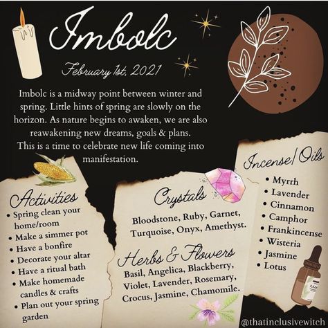 Imbolc Traditions Pagan, Imbolc Traditions, Wicca Holidays, Imbolc Ritual, Wiccan Sabbats, Which Witch, Witch Cottage, Witch Spirituality, Folk Magic