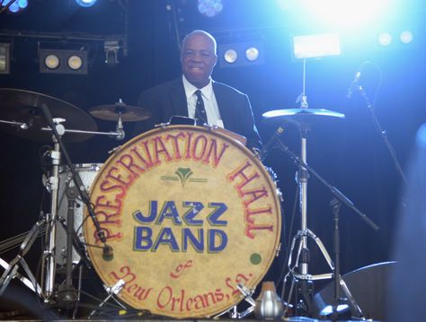 Joe Lastie- Preservation Hall drummer Down Band Nola, New Orleans Music Aesthetic, New Orleans Jazz Club, 2014 Coachella, Music In New Orleans, The Boy King, Preservation Hall, New Orleans Music, New Orleans Jazz