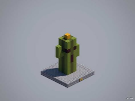 Figure Collection - Imgur Minecraft Cactus Build, Minecraft Cactus, Minecraft Park, Minecraft Animals, Construction Minecraft, Minecraft Statues, Minecraft Decoration, Minecraft Banner Designs, Minecraft Interior Design