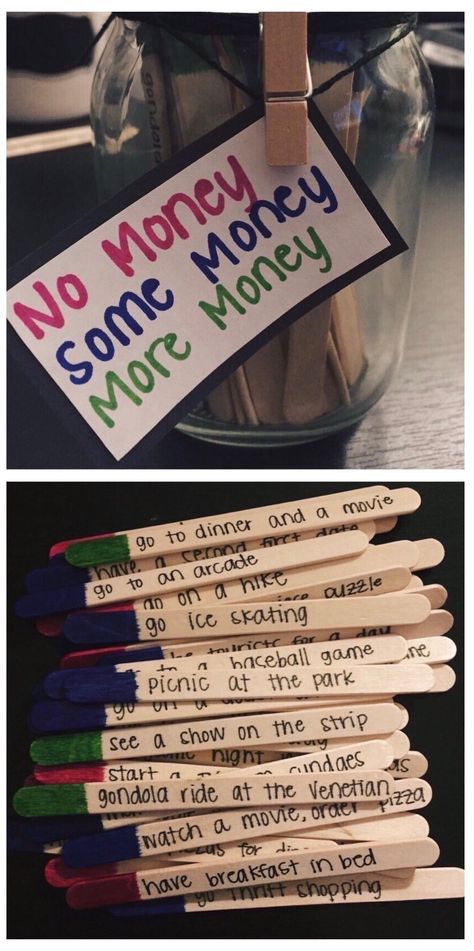 Date night jar Dollar Tree Crafts For Boyfriend, Couple Projects Diy, Dollar Tree Date Night Ideas, Couples Craft, Date Night Jar Ideas Diy, Homemade Couple Gifts, Crafty Date Ideas, Date Crafts, Diy Date Night Jar