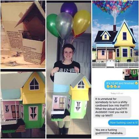 House from Up | 31 Disney Costume Tutorials You Have To Try This Halloween House Costume Diy, Up House Costume, Diy Fireman Costumes, Disfraz Up, Disney Cosplay Ideas, House Costume, Up Halloween Costumes, Bibbidi Bobbidi Boo, Disney Costume