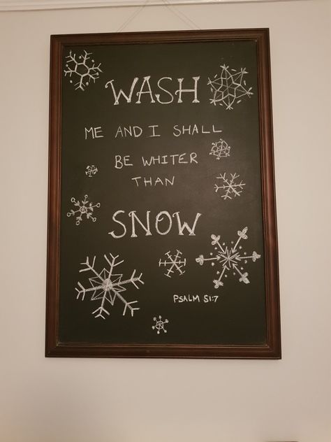 Bible Chalkboard Art, January Chalkboard Art, Winter Chalkboard Ideas, Cafe Chalkboard, Church Lobby, Christmas Bible Verses, Chalk Sign, Christmas Bible, Christmas Chalkboard