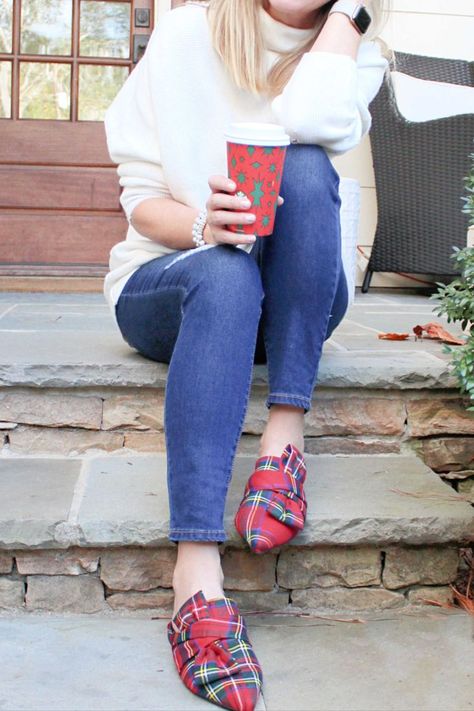 Red plaid outfit