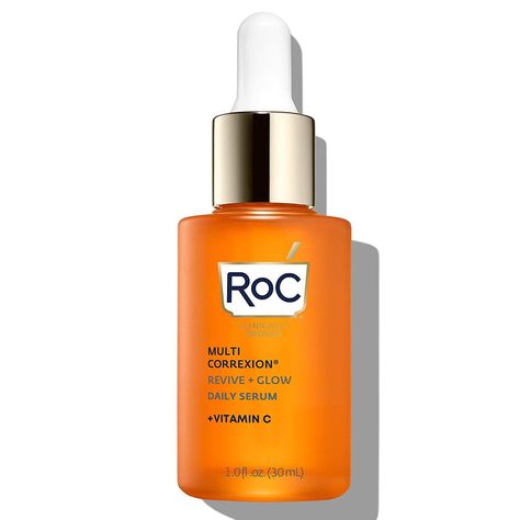 Serum For Dark Spots, Roc Skincare, Vitamin C Brightening Serum, Best Vitamin C Serum, Best Vitamin C, Brown Spots Removal, Brown Spots On Face, Serum Cream, Night Serum