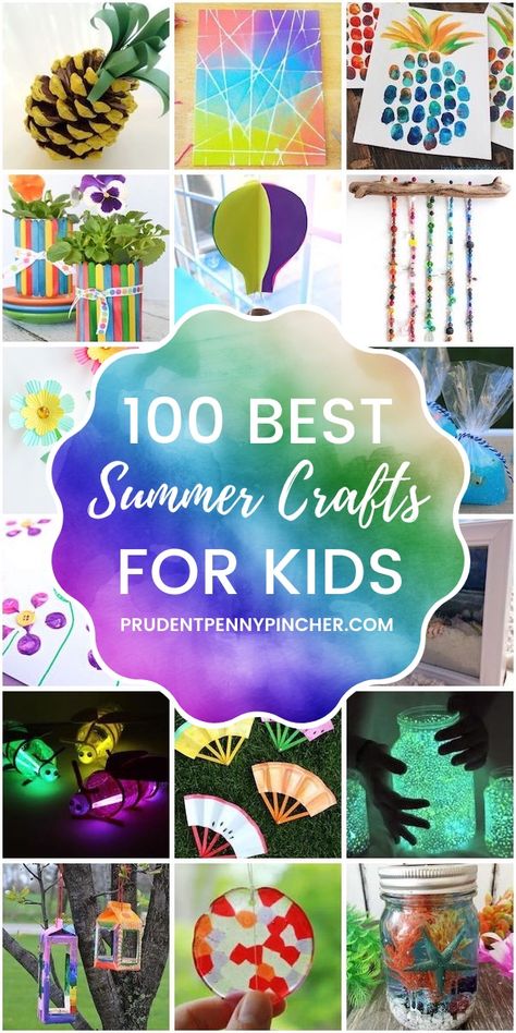 Keep your kids entertained with these cheap and easy summer crafts for kids. Whether you are looking for crafts for girls or crafts for boys, there are plenty of fun DIY crafts for all age groups to choose from. Homeschool Summer, Boys Crafts, Chalk Crafts, Fun Summer Crafts, Summer Camp Crafts, Summer Fun For Kids, Diy Crafts For Girls, Children's Activities, Reunion Ideas