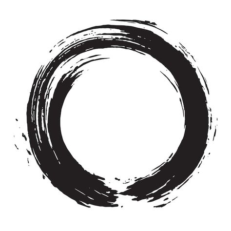 Zen Logo, Zen Brush, Zen Tattoo, Zen Symbol, Zen Circle, Ink Logo, Brush Tattoo, Circle Tattoo, Circle Tattoos