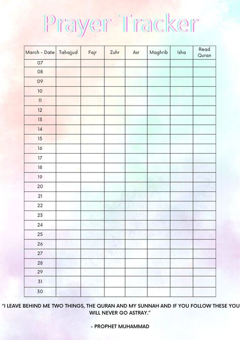 Keep tracker of ur prayers, downloadable prayer tracker Namaz Tracker, Islam Journal, Salah Tracker, Prayer Tracker, Ramadan Planner, Diy Popsicle Stick Crafts, Printable Prayers, Adorable Quotes, Diy Popsicle