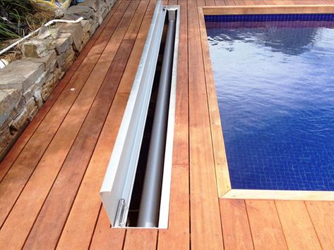 Related image Ideas De Piscina, Pool Cover Roller, Solar Pool Heating, Hidden Pool, Pool Remodel, Solar Pool, Pool Heater, Gold Award, Pool Construction