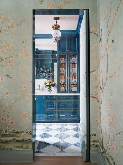 Tori Rubinson, Organize A Small Pantry, Gracie Wallpaper, Fine Paints Of Europe, Inchyra Blue, French Country Dining Room, Glam Pad, Southern Cottage, French Country Dining