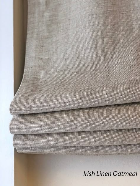 Custom Roman Shade irish Linen European Relaxed | Etsy Linen Roman Shades, Fabric Roman Shades, Relaxed Roman Shade, Roman Curtains, Flat Roman Shade, Custom Roman Shades, Roman Shade, Custom Window Treatments, Custom Windows