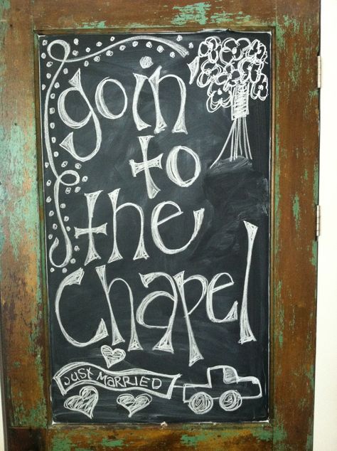 Goin' to the Chapel! Wedding shower chalkboard Bridal Shower Chalkboard, Wedding Ideas October, Wedding Shower Brunch, Best Friends Wedding, Photo Booth Ideas, Chalkboard Designs, Hair Dress, Wedding Showers, Wedding Shower Ideas