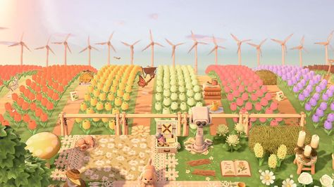 Acnh Cottagecore, Tulip Field, Animal Crossing Wild World, Island Theme, Deco Nature, Tropical Animals, Animal Crossing Villagers, Animal Crossing Pocket Camp, Island 2