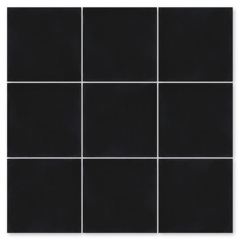 Black Square Tile Bathroom, Black Square Tile, Square Tile Bathroom, Cement Tile Floor, Tiles Square, Villa Lagoon Tile, Bathroom Accent Wall, Cement Wall, Hall Stairs