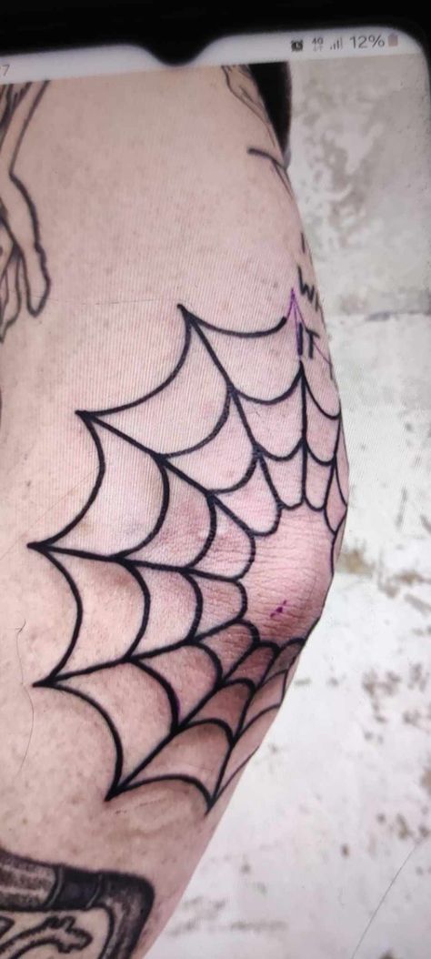 Cute Spiderweb Tattoo, Spiderweb Elbow Tattoo, Spiderweb Knee Tattoo, Spider Web Tattoo Elbow, Spiderweb Tattoo, Tattoo Elbow, Spider Web Tattoo, Web Tattoo, Elbow Tattoos