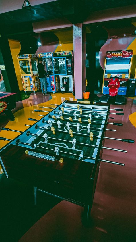 Foosball Table Aesthetic, Foosball Aesthetic, Baby Bank, Game Room Bar, Foosball Table, Iphone Instagram, Foosball, Aesthetic Stuff, Game Room