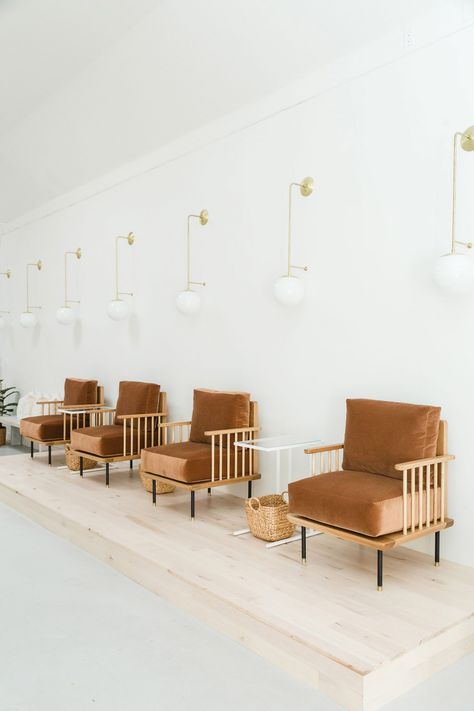 Katie Gebhardt opts for simplicity at Leo Nail Salon in San Diego Salon Interior Design Ideas, Nail Salon Interior Design, Beauty Salon Interior Design, Nail Salon Interior, Spa Interior Design, Interior Design Pictures, Nail Salon Decor, Interior Design Books, Nail Salon Design