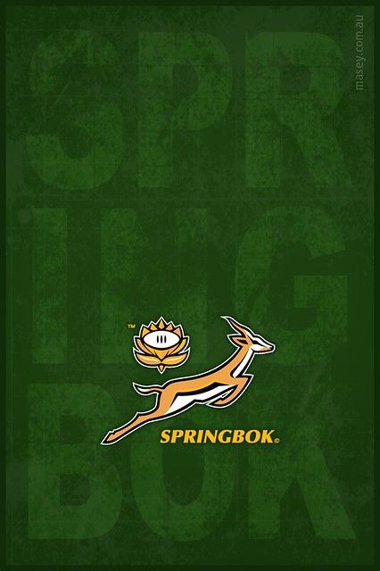 Springboks iPhone Wallpaper | Splash this wallpaper across y… | Flickr Springbok Rugby Logo, Springbok Rugby Wallpaper, Springbok Logo, Springboks Rugby South Africa, Rugby Wallpaper, Springboks Rugby, Rugby Party, Go Bokke, Rugby Birthday