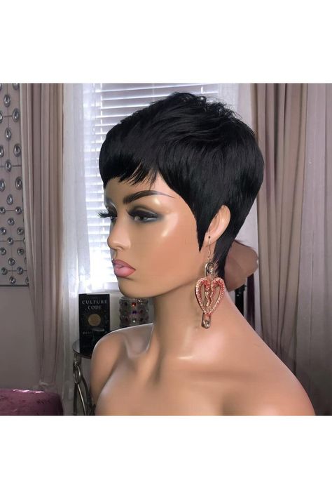 Layered Pixie Cut, Black Women Short Hairstyles, Short Human Hair Wigs, 613 Blonde, 100 Human Hair Wigs, Pixie Cut Wig, Black Hairstyles, Short Pixie Cut, Short Bob Wigs