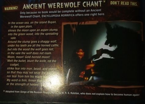 Ancient werewolf chant Werewolf Legend, Green Wood, Book Of Shadows, Reading, Books, Quick Saves