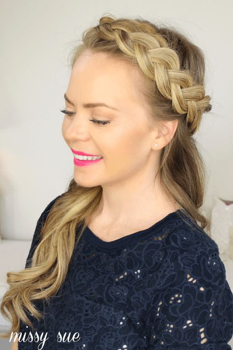 Half Crown Braids, Braid Crown Tutorial, Braid Crown, Braided Crown, Braided Crown Hairstyles, Half Braid, Braids Pictures, Top Braid, Braided Half Up