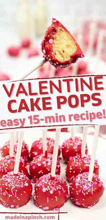 Valentines Cake Pops Recipe, Vanilla Cake Pop Recipe, Babycakes Cake Pop Maker, Cake Pop Recipe Easy, Easy Delicious Cakes, Valentine Cake Pop, Starbucks Cake, Cake Pop Maker, Valentines Baking