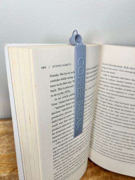 3D Printed Coffee Mug Bookmark Piano Music Easy, Books And Coffee, Whimsical Accessories, Reading Adventure, Unique Bookmark, Print Book, Reading Time, Coffee Lover Gifts, Any Book