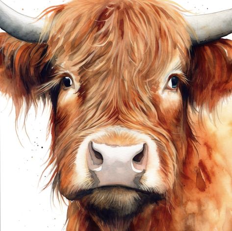 Bramley Hedge, Highland Cow Face, Rabbit Winnie The Pooh, Jill Barklem, Close Up Art, Highland Cow Painting, Wind In The Willows, Png Art, Cow Face