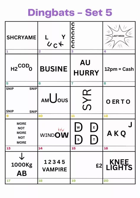 Rebus Puzzles With Answers Free Printable, Logic Puzzles For Adults, Rebus Puzzles With Answers, New Year's Eve Games For Family, Word Puzzles Brain Teasers, Word Brain Teasers, Printable Brain Teasers, Expanding Vocabulary, Teamwork Activities