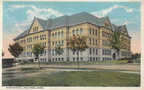 Holyoke, Massachusetts, USA - High School Usa High School, Holyoke Massachusetts, Brick Mason, Summit Homes, Masonic Temple, Canoe Club, Mountain Park, St Joseph, City Hall