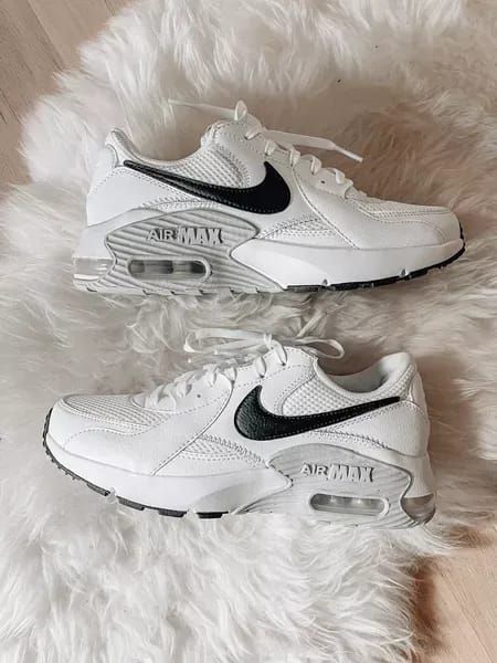 These Nike AirMax are timeless. They come in several colors & fit TTS. Linking similar options, too! Air Maxes Outfit Women, Air Max Excee Outfit, Airmax Excee, Nike Air Max Excee Women, Air Max Outfit, Tall Boots Black, Shoe Aesthetic, Athleisure Chic, Heels Winter