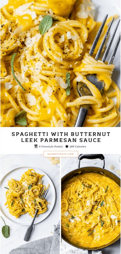 Skinnytaste Dinner, Butternut Squash Parmesan, Butternut Sauce, Butternut Squash Sauce, Pasta Sauce Homemade, Parmesan Sauce, Butternut Squash Recipes, Pasta Pasta, Healthy Pasta Recipes