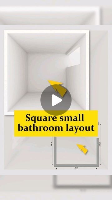 5x8 Bathroom Layout, Square Bathroom Layout, Bathroom Layout Ideas, Bathroom Layout Plans, Shower And Bathtub, Square Bathroom, Bathroom Layout, Rain Shower, Home Reno