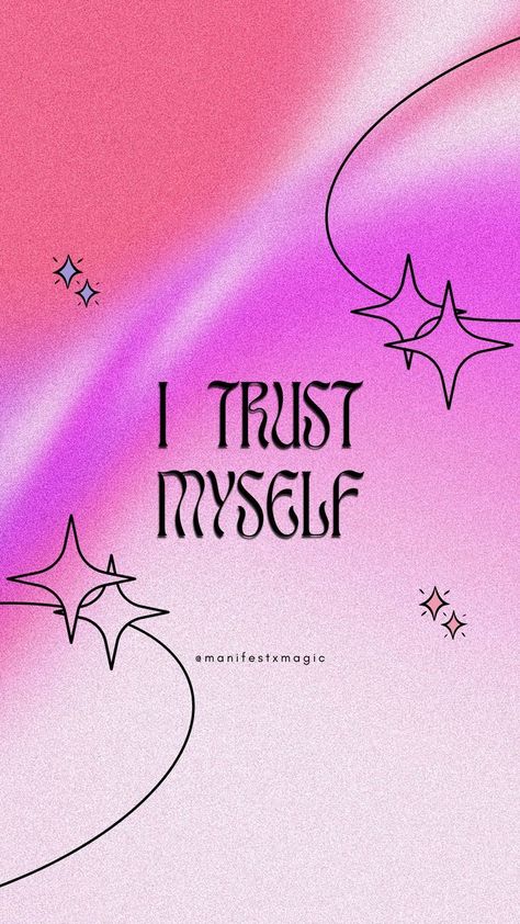 I Trust Myself | Daily Affirmation Trust Yourself Aesthetic, Trust Myself Quotes, Trust Yourself Wallpaper, Christmas Wallpaper Iphone Green, Modern Christmas Wallpaper, Trust Me Quotes, Wallpaper Iphone Green, Yourself Wallpaper, Yourself Aesthetic