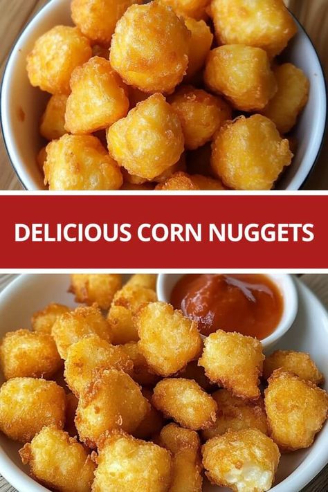 Corn Nuggets Texas Corn Nuggets, Sweet Corn Nuggets Recipe, Corn Nuggets Recipe Easy Air Fryer, Corn Nuggets Recipe With Jiffy, Homemade Corn Nuggets, How To Make Corn Nuggets, Corn Nuggets Recipe Air Fryer, Corn Nuggets Recipe Easy, Fried Corn Nuggets