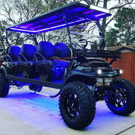 Custom Golf Carts That Are Cooler Than Your Car - Yeah! Motor Lifted Golf Carts, Custom Golf Carts, Amc Javelin, Car Dent Repair, Outside Bars, Car Dent, Electric Golf Cart, Go Carts, Golf Car