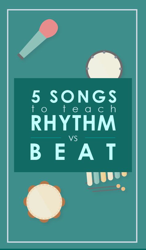 Teaching Rhythm vs Beat? This song collection is AWESOME for teaching, and kids love it! Click through for the free music! Rhythm Activities, Kindergarten Music, Homeschool Music, Music Lessons For Kids, Elementary Music Lessons, Elementary Music Education, Music Curriculum, Music Lesson Plans, Preschool Music