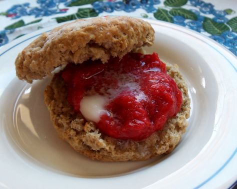 Cinnamon Buckwheat Biscuits – SpoonGood Buckwheat Biscuits, Ham Biscuits, Morning Oats, Toast In The Oven, Buckwheat Flour, Blueberry Jam, Strawberry Puree, Piece Of Bread, Jam Recipes