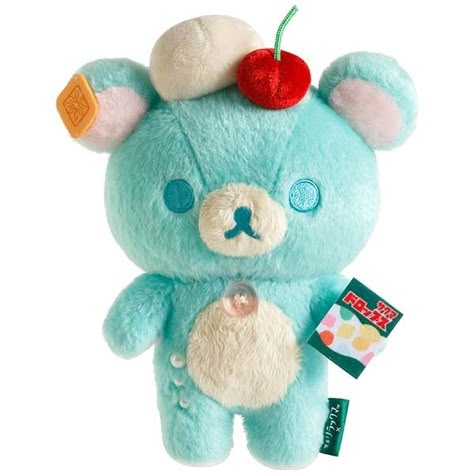 Blue Rilakkuma, Rilakkuma Plushie, Melon Soda, 3d Pokemon, Cream Soda, Kawaii Plushies, Cute Stuffed Animals, All Things Cute, Cute Little Things