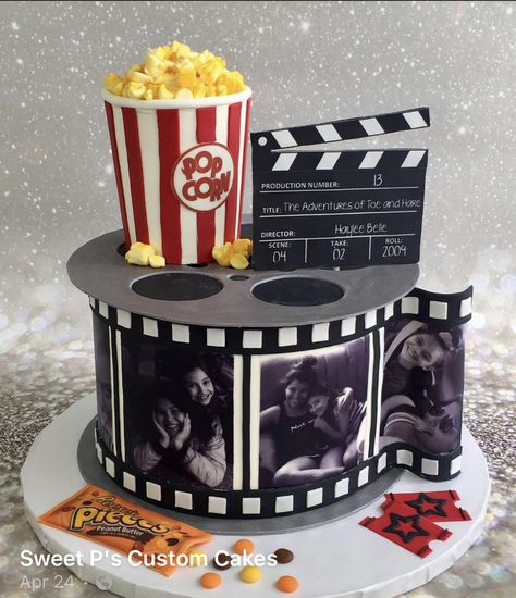 Film Cake, Movie Cakes, Hoco Proposals Ideas, Prom Proposal, Homecoming Proposal Ideas, Fun Diy Crafts, Homecoming Proposal, Proposal Ideas, Diy Birthday Gifts