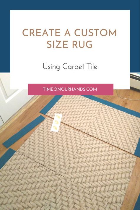 Custom size rug. Carpet tile rug diy. Rug Diy, Tile Rug, Carpet Tile, Diy Carpet, A Rug, Custom Size Rugs, Diy Rug, Diy Crafts For Home Decor, Carpet Tiles