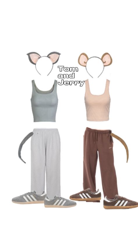 2 person Halloween costume Tom And Jerry Costume, Tom Und Jerry, Tom And Jerry, Quick Saves