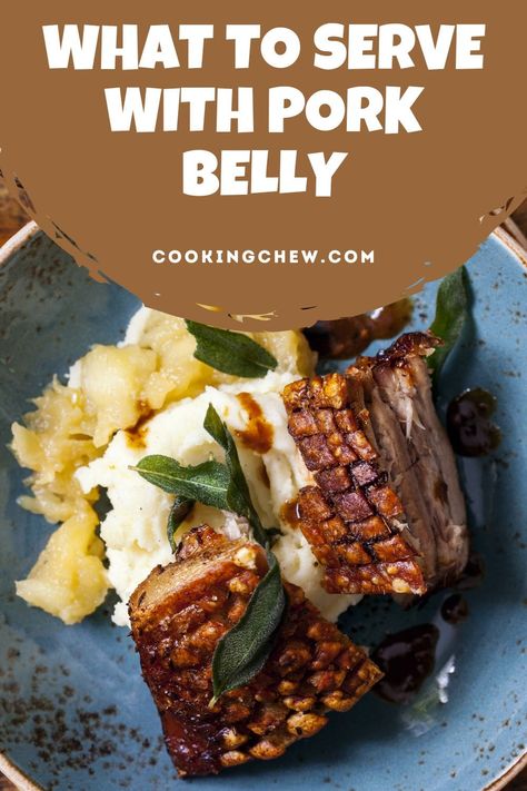 Pork Belly Side Dishes Dinners, Side Dish For Pork Belly, Sides For Pork Belly Dinners, What To Eat With Pork Belly, Pork Belly And Scallops, Pork Belly Meal Ideas, What To Serve With Pork Belly, What To Do With Pork Belly, Sides For Pork Belly