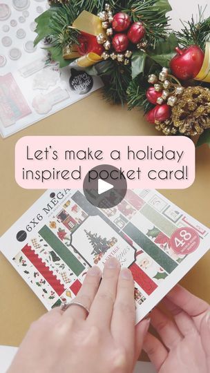 277 reactions · 31 shares | Simplest Pocket Card | 🎄 Paper Crafters! Let's follow along with Emily as she makes this Christmas inspired pocket card ✨ Hit the Shop now button to shop and see the full... | By Emily Moore DesignsFacebook Gifting Gift Cards, Pocket Card, Cricut Cards, Card Shop, Pocket Cards, Gift Card Holder, Homemade Cards, Gift Cards, Card Ideas