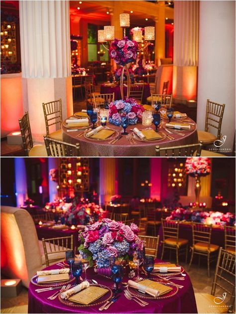 Events-In-Bloom-Table-Decor Wedding Table Cloths, The Corinthian, Carnival Wedding, Jewel Tone Wedding, Houston Photography, Jewel Wedding, Table Cloths, Houston Wedding, The Perfect Day