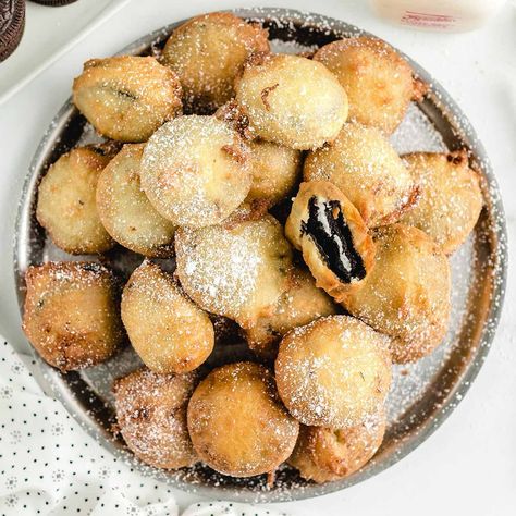 Want this deep fried Oreo recipe?! Comment “link” to get it in your DMs! Deep-Fried Oreos are the ultimate mashup of crispy, golden perfection and warm, melty Oreo goodness. This fun and ridiculously easy recipe uses only a handful of ingredients to create a better than the carnival and state fair favorite you can enjoy right at home. #theeverygirl #thatsdarling #cookies #brownie #foodiesofinstagram #thefeedfeedbaking #fanfavorite https://princesspinkygirl.com/deep-fried-oreos/ Fried Oreo Recipe, Deep Fried Oreo, Fried Oreo, Oreo Recipe, Deep Fried Oreos, Fried Oreos, Oreo Recipes, The Carnival, State Fair