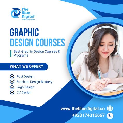 🎨 Elevate your design skills with our comprehensive Graphic Design Courses! Learn Post Design, Brochure Design, Logo Design, and CV Design to create stunning visuals that captivate your audience. Start your design journey with us today! 🌟
.
Phone: +923174316667
.
#GraphicDesignCourses #DesignSkills #LogoDesign #BrochureDesign #PostDesign #CVCrafting #CreativeDesign #LearnDesign #TheBlueDigital #EnrollToday Online Graphic Design Course, Graphic Design Courses, G One, Graphic Design Course, Online Graphic Design, Cv Design, Design Brochure, Learning Design, Training Center