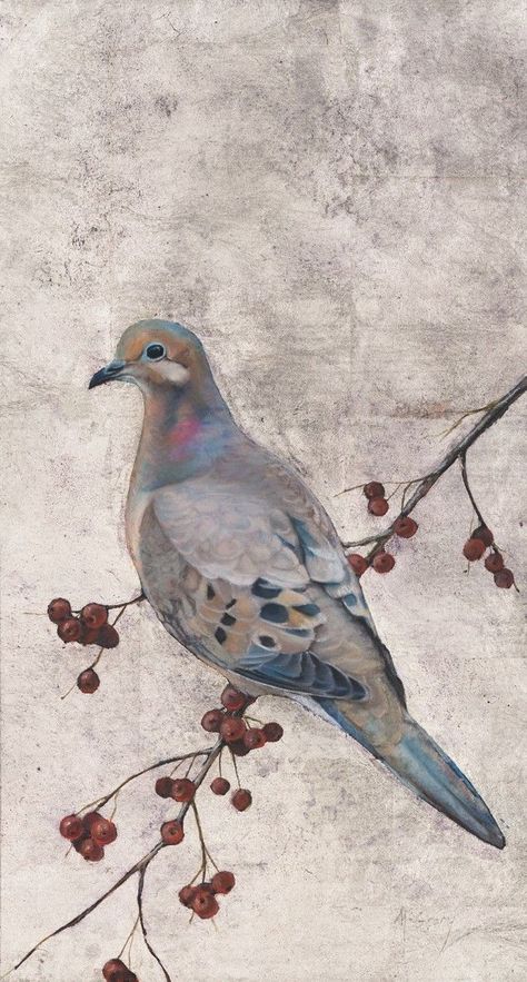 Dove Drawing, Dove Painting, Bird Watercolor Paintings, Bird Artwork, Watercolor Inspiration, Bird Drawings, Watercolor Bird, Birds Painting, Bird Art